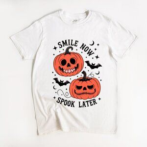 Halloween Smile Now Spook Later Shirt